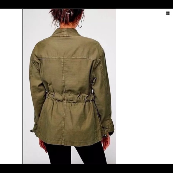 FREE PEOPLE nature utility cargo jacket coat NEW S - Picture 2 of 8
